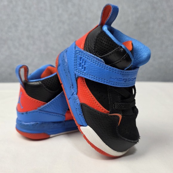 Nike Other - Jordan Flight 45 High Shoes TD Toddler Size 4C Black Blue Red 599903-027 Baby